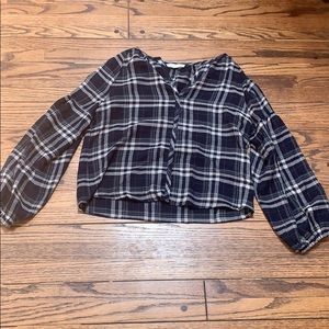 Lovestitch plaid blouse